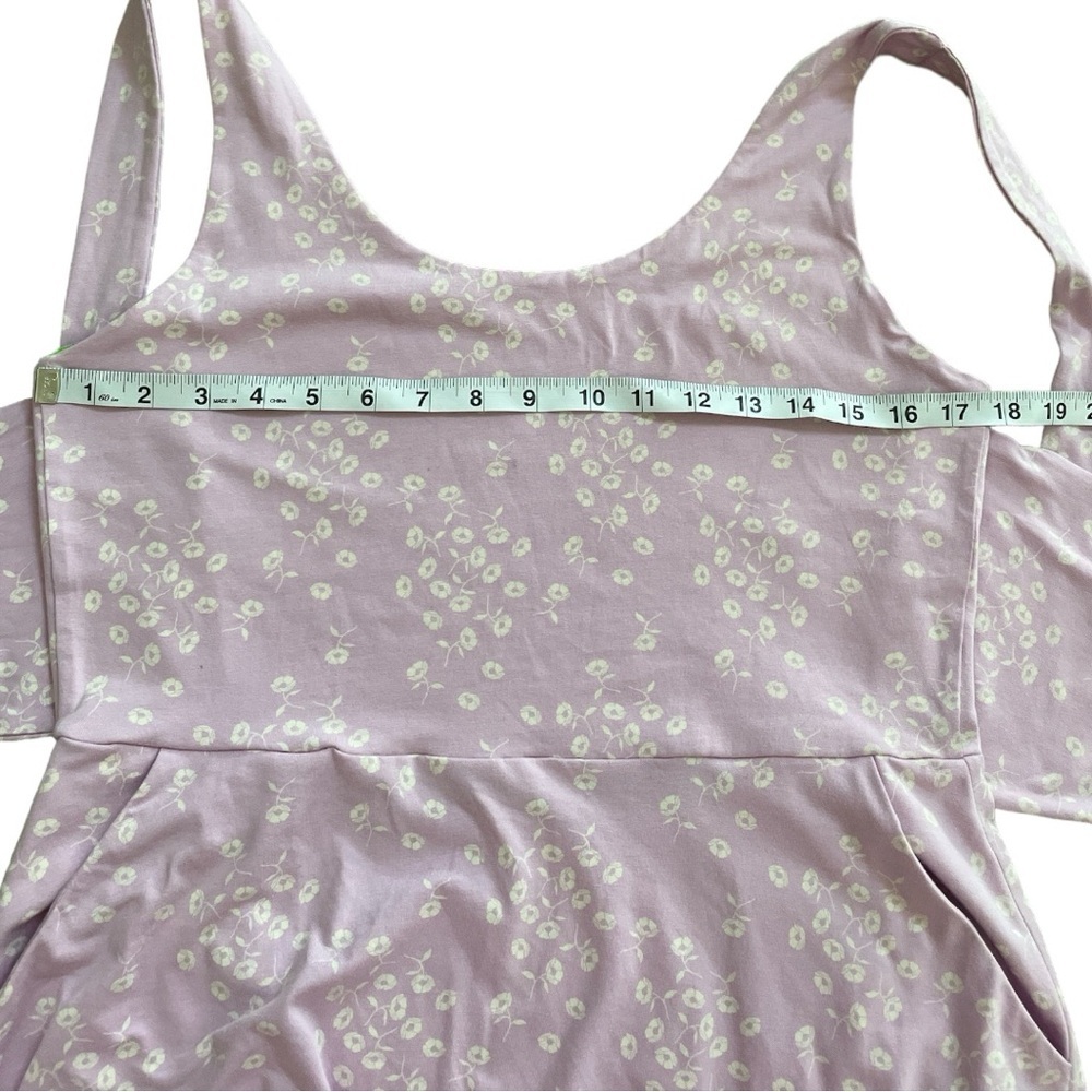 Pact Wild English Lavender Jolene Tie-Back Fit & Flare Dress Large - Picture 7 of 10